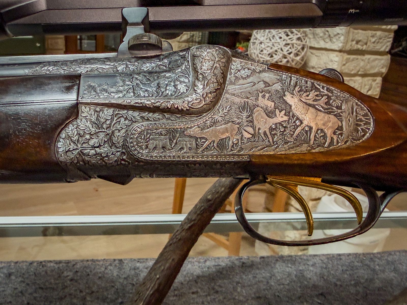 BBF 7X65R / 12/70 with 5.6×52 R insert barrel – from the possession of Gerhard Stauch (GDR) with interchangeable barrel