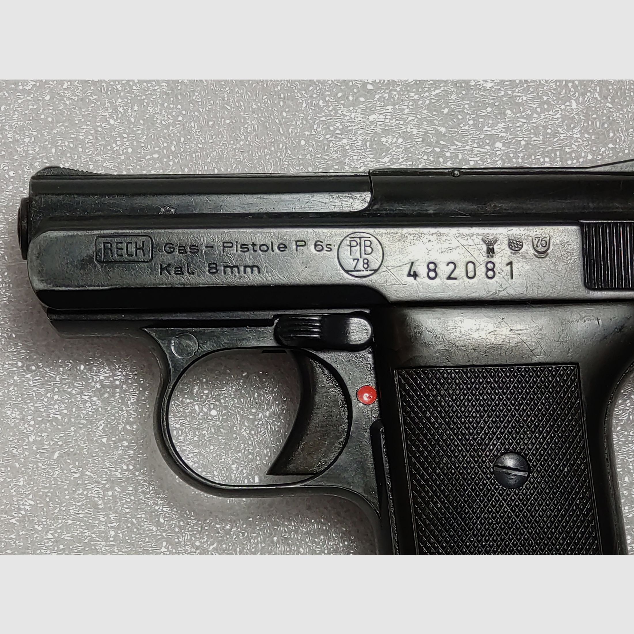 Reck P6s Kaliber 8mm K, Pistole