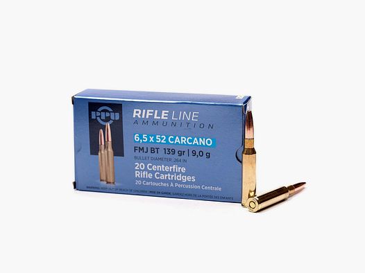 PPU 6,5×52 Carcano 139grs 9g FMJ BT 20szt.