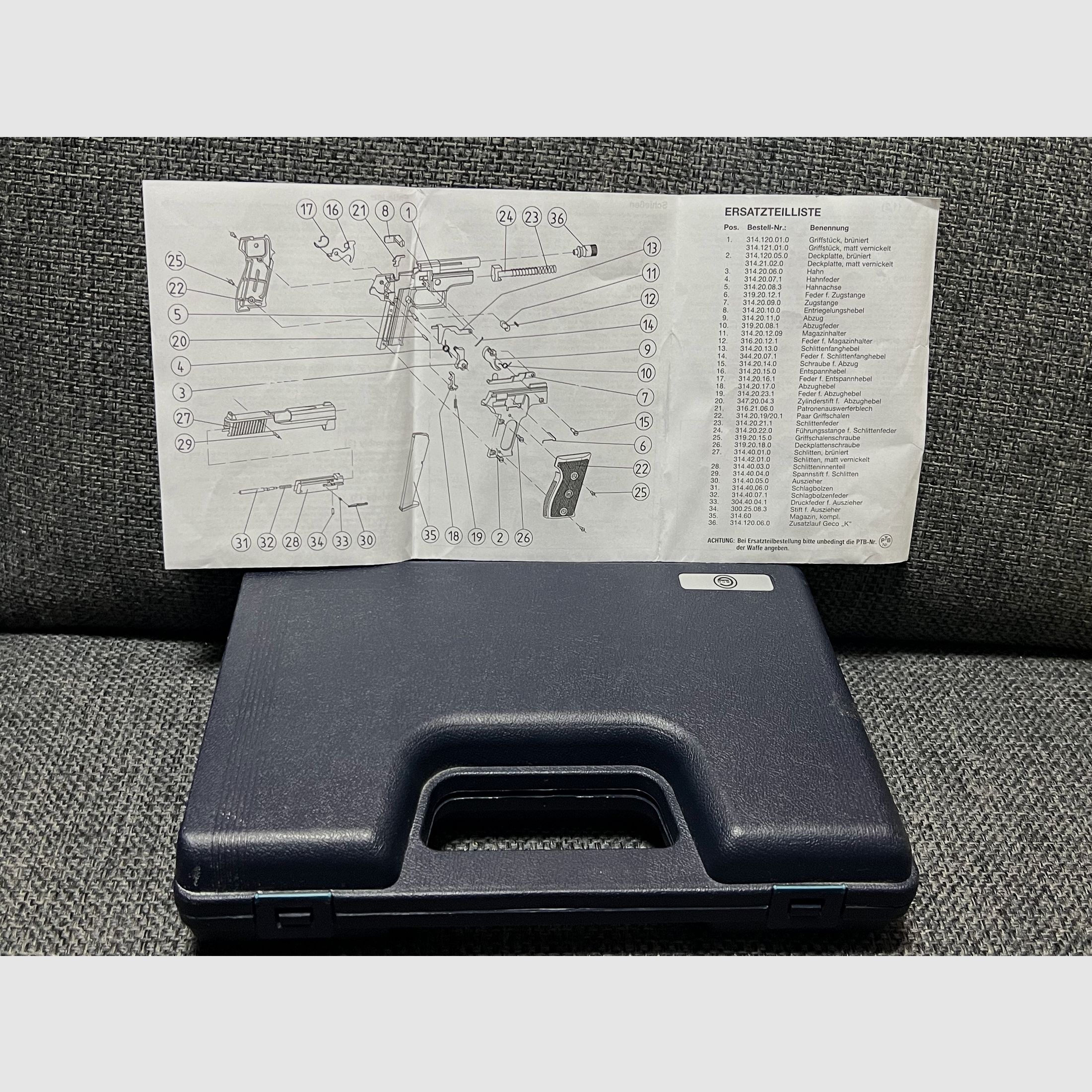 Geco Modell 225 Nickel Rarität Sammlerstück Seltenheit Neu OVP