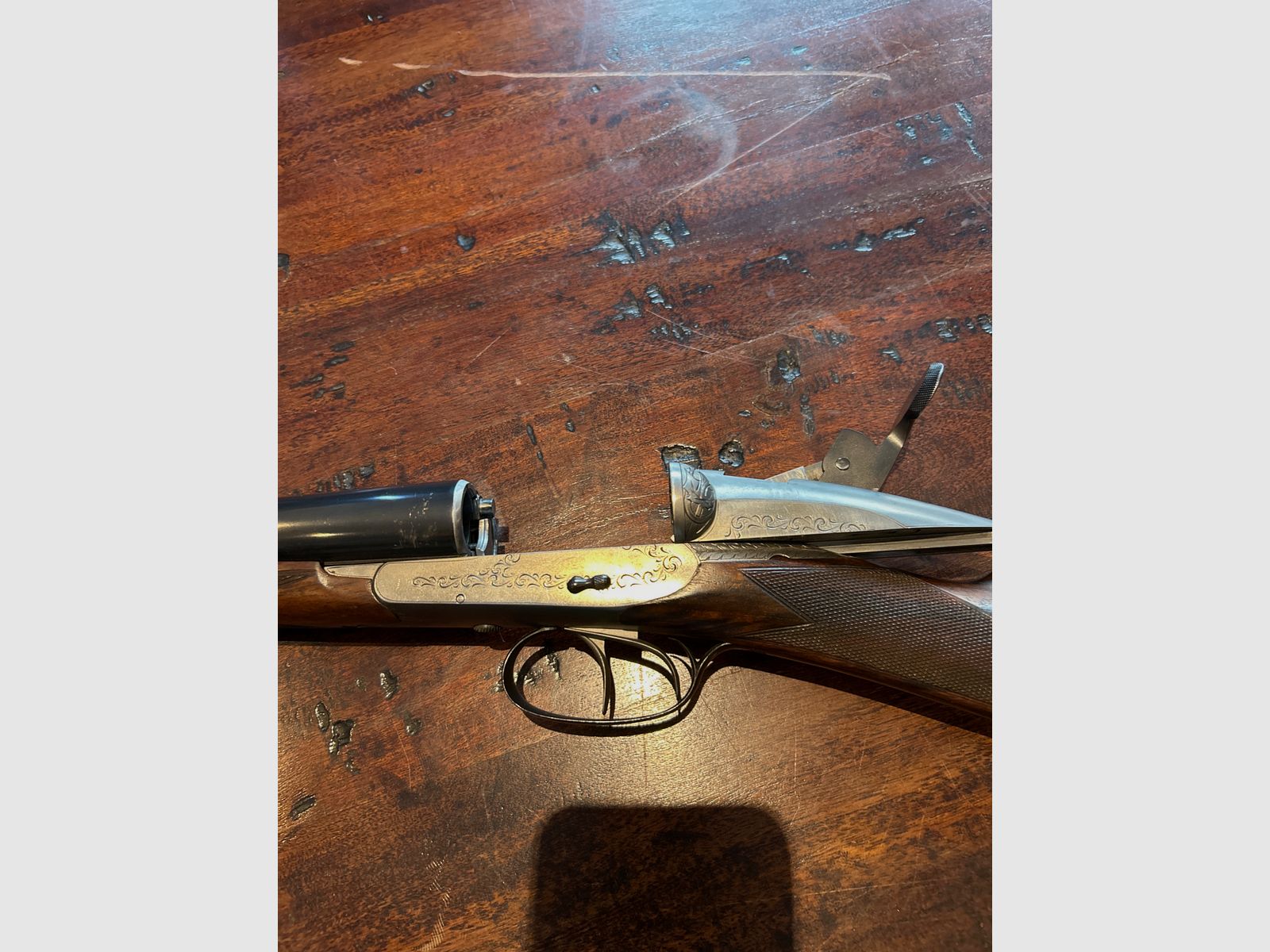 Darne Charlin 12/65 double barrel shotgun sliding action, imagen 2 de 2