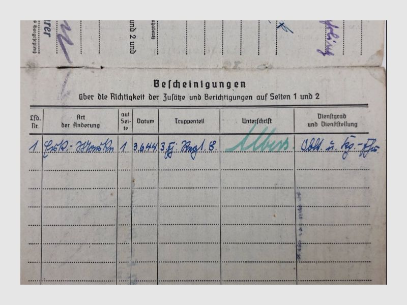 Soldbuch Fallschirmjager aus Wk2