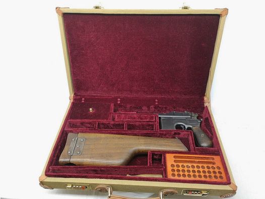 Mauser C96 + Anschlagschaft + Koffer (Einzelanfertigung)