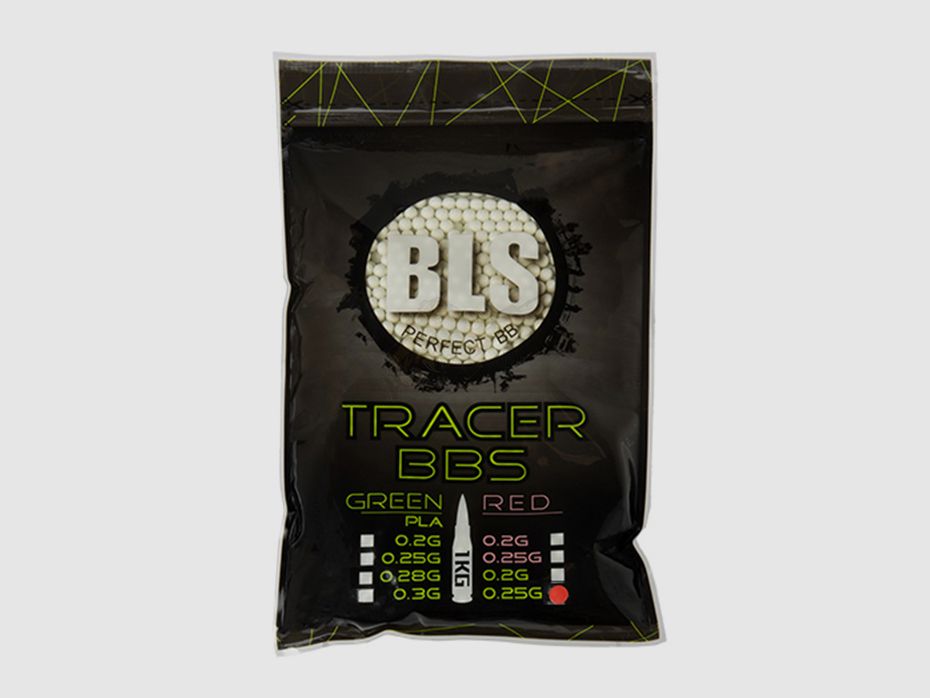 BLS Airsoft Bio Tracer BB`s 0.25g "Glow in the Dark" (4000 Stück) - Leuchtspur Grün