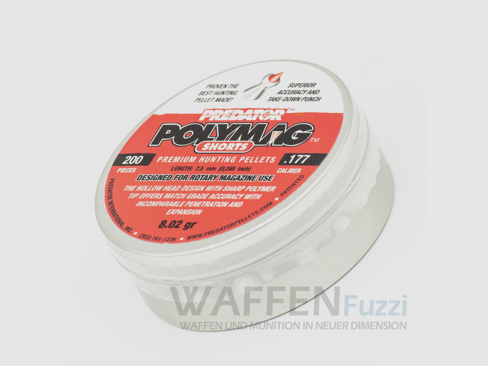 JSB Predator Polymag Kaliber 4,5 mm kurze Spitzkugel