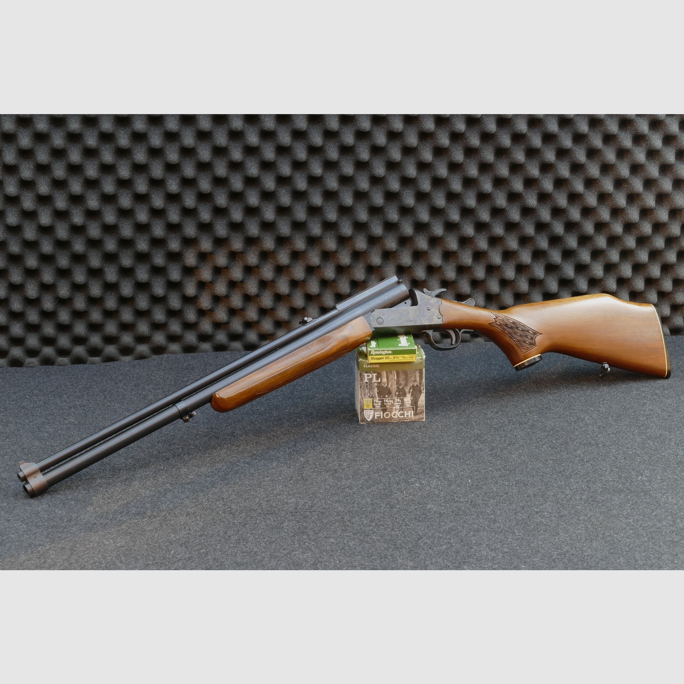 Savage Model 24 — Serie P, Bockbüchsflinte, 22WMR, 20/70, Bunthärtung, einfache Optik - Sammlerzustand
