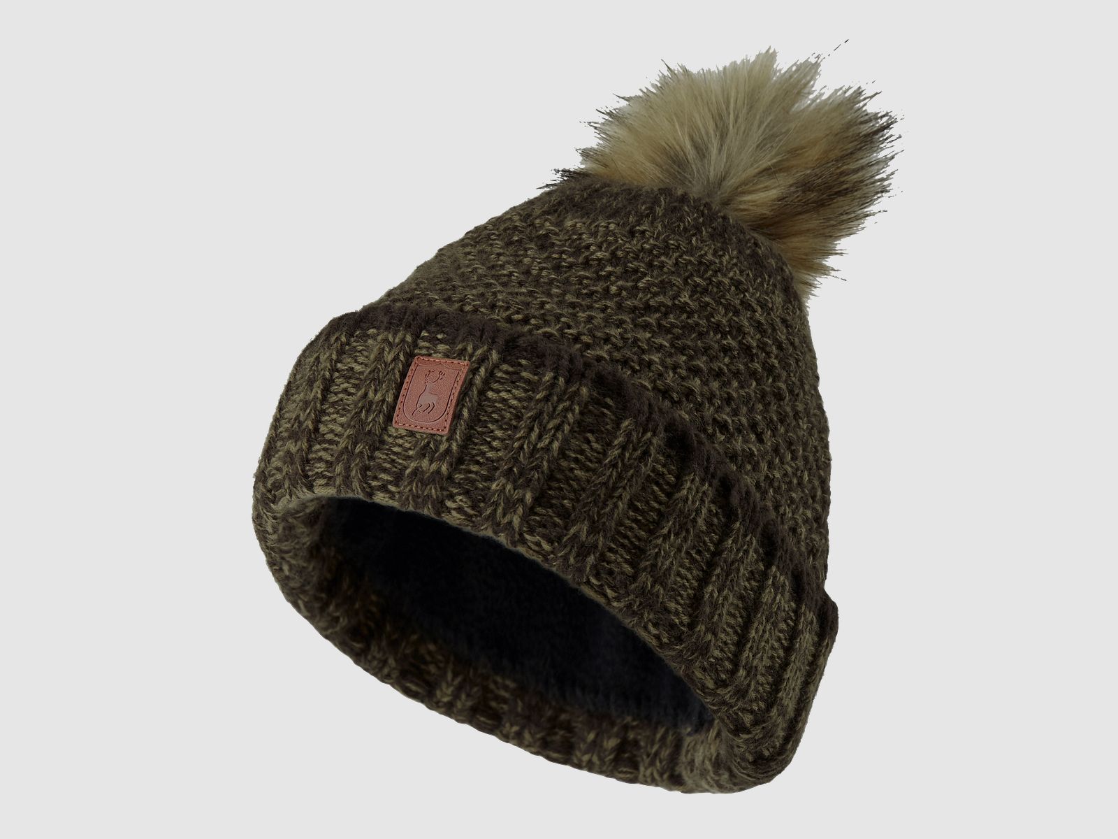 Deerhunter Cappello Lavorato a Maglia Donna Art Green