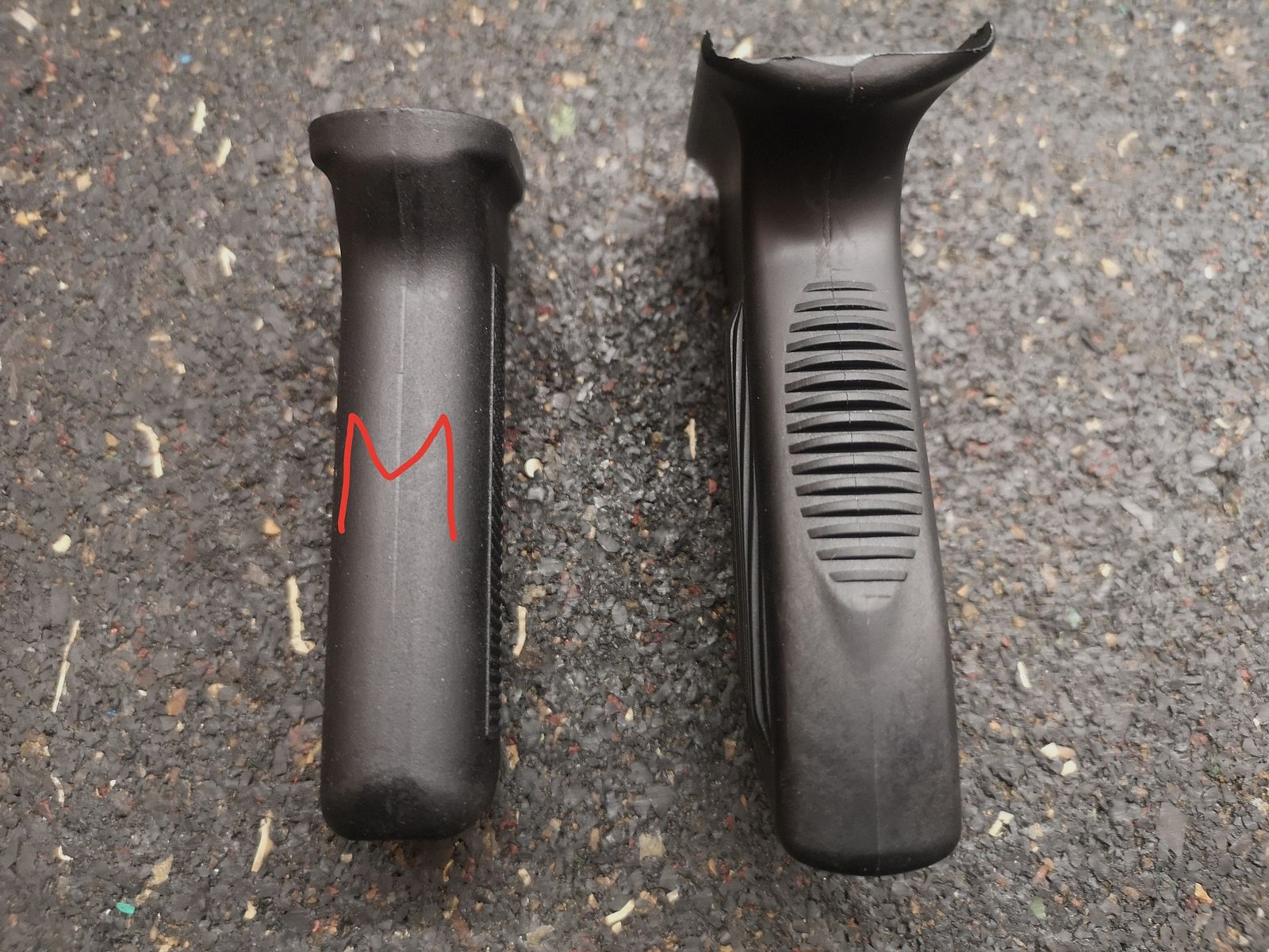 AK 47 pistol grip tactically reinforced