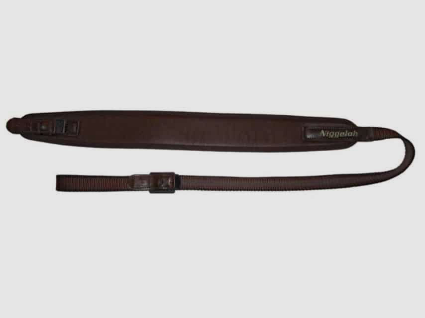 Cinghia per fucile Niggeloh Universal con chiusura rapida in pelle marrone