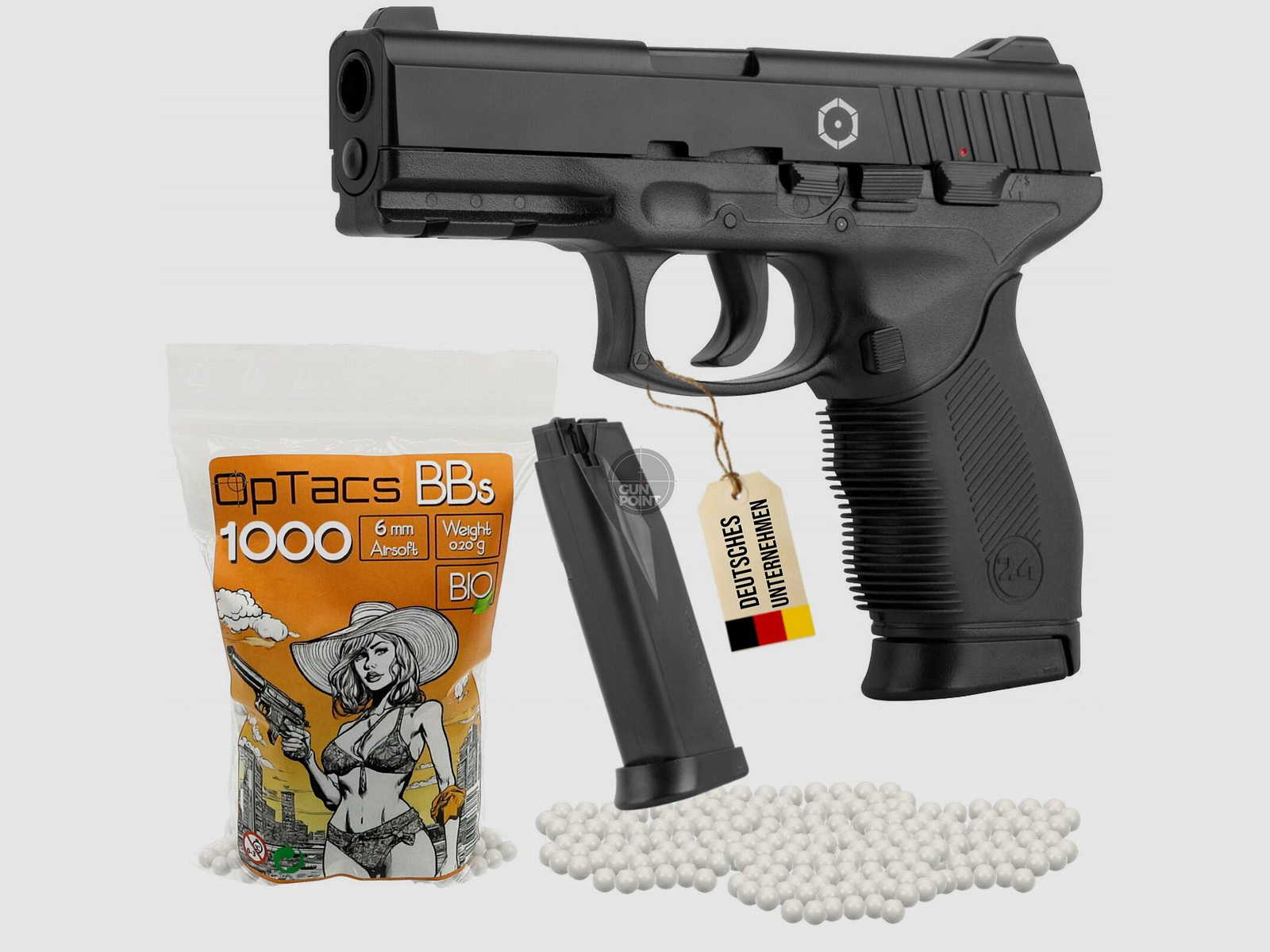Cybergun PT24/7 + 1.000 OpTacs Marken Bio-BBs