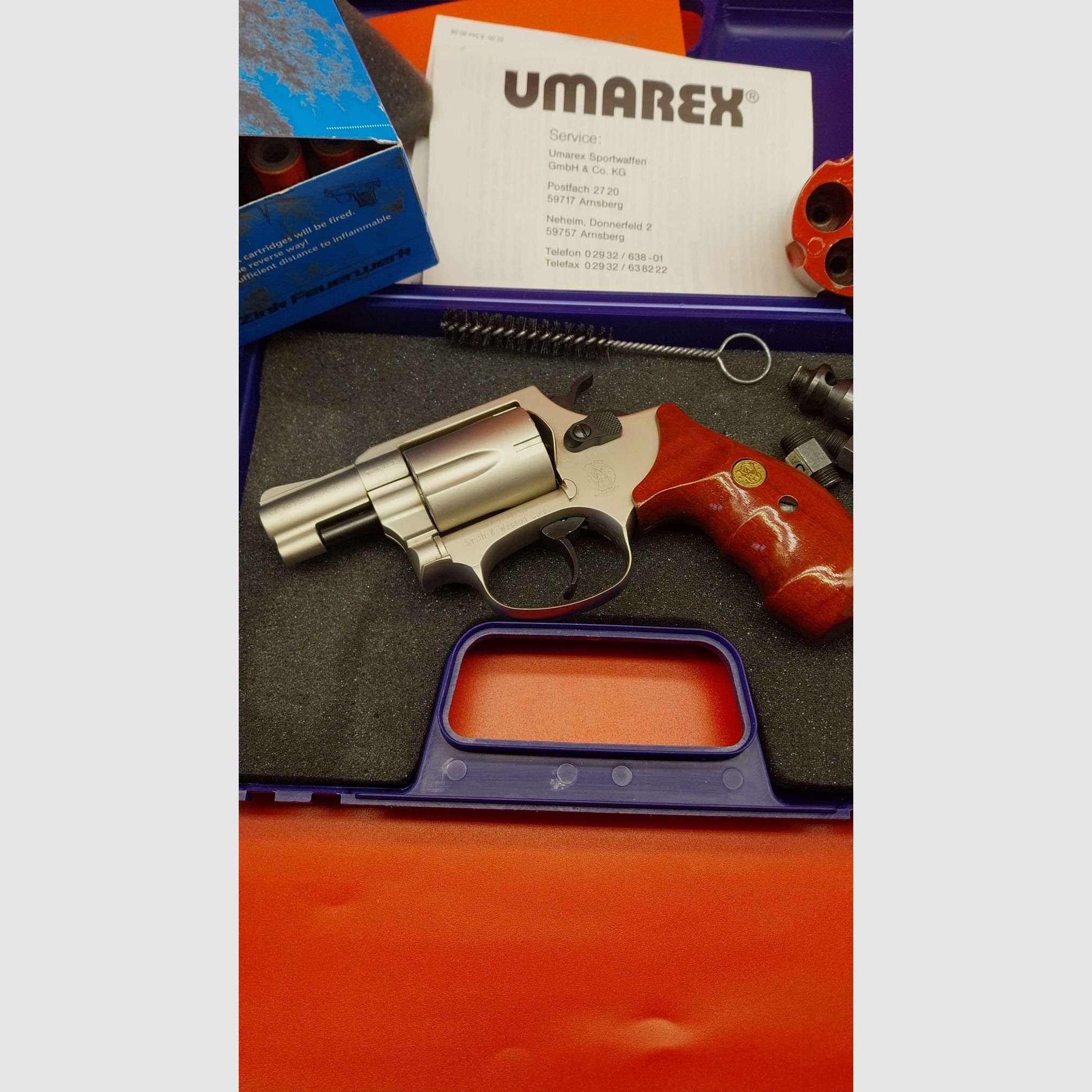 Smith & Wesson Model. Chiefs Special ca, 9mm k. PTB 503 "Nuovo, usato solo una volta