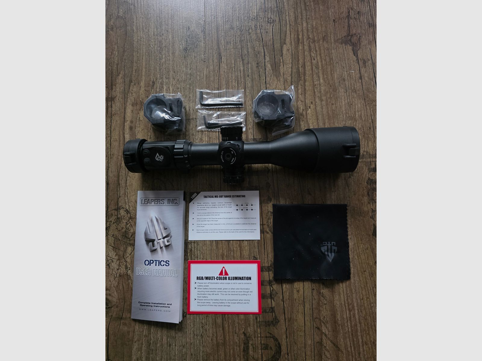 ZF UTG 3-12x44 Accushot – siatka celownicza Mildot, zdjęcie 1 z 2