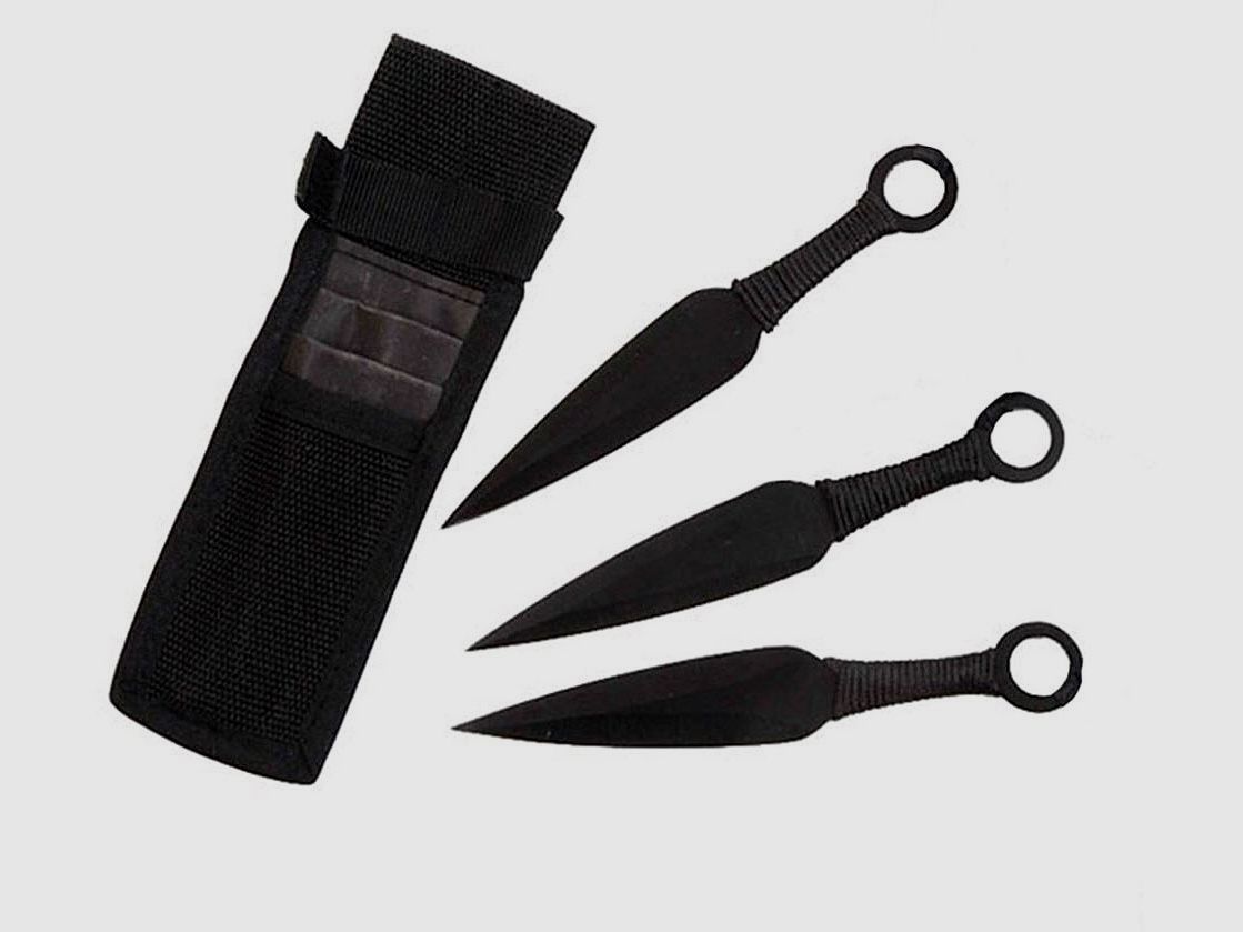 Zestaw 3 noży do rzucania Kunai