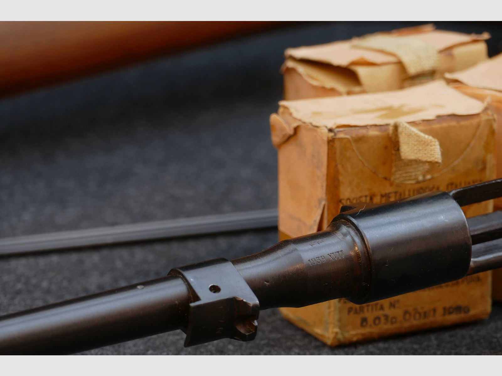 Carcano Mod. 1938 „Fucile Corto“, 7,35Carcano — 1939 — Calcio e sistema con lo stesso numero (fucile corto), ordinanza, collezionista