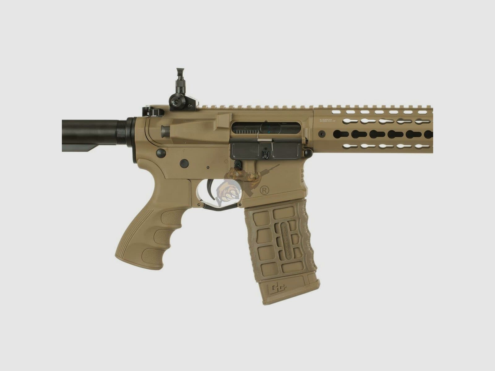 G&G CM16 SRL with ETU in Desert Airsoft S-AEG free from 18