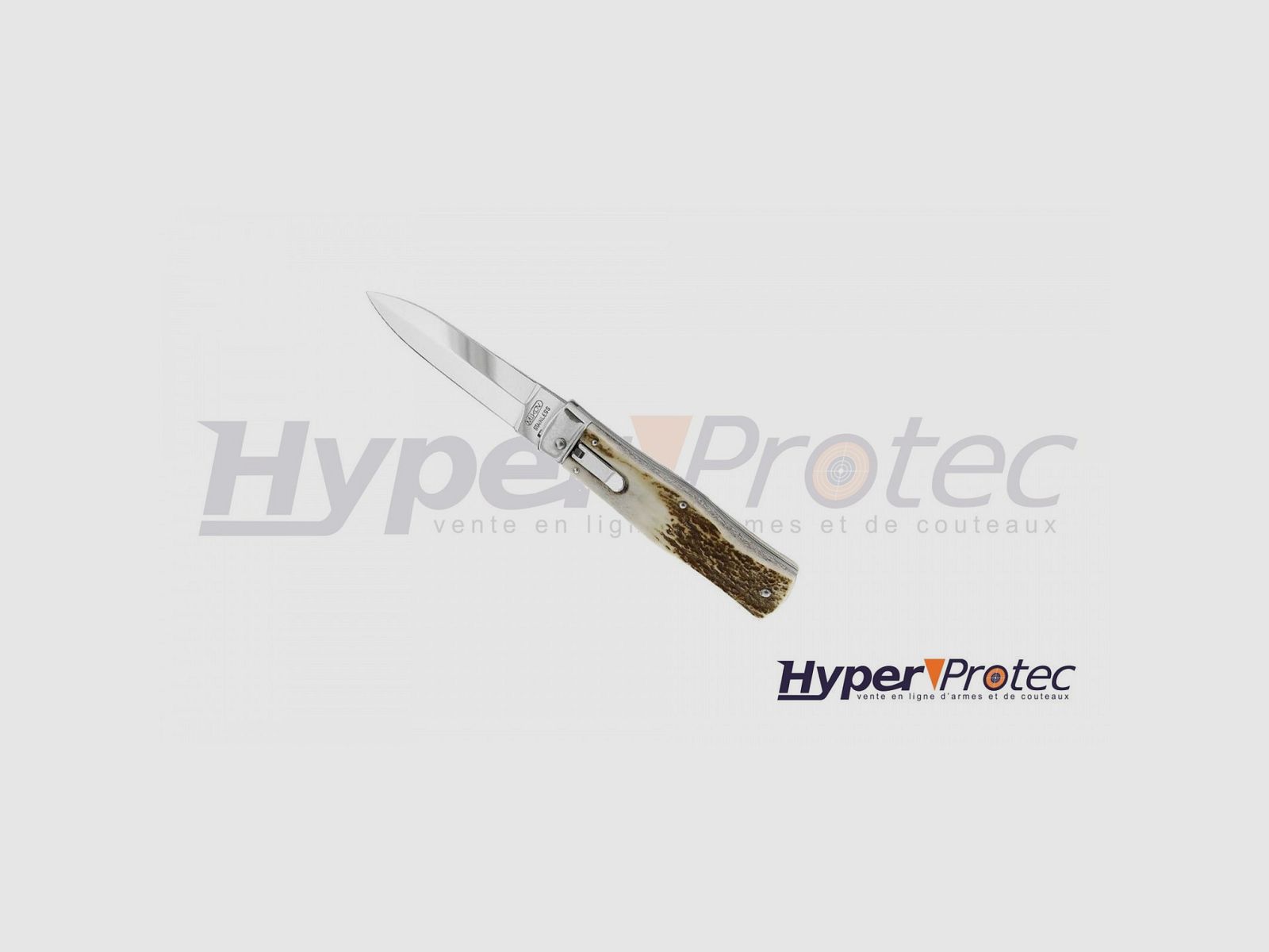 Couteau automatique Mikov Predator manche bois de cerf