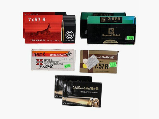 Munition 7 x 57R (160 Schuss) S&B/RWS/Geco/Winchester