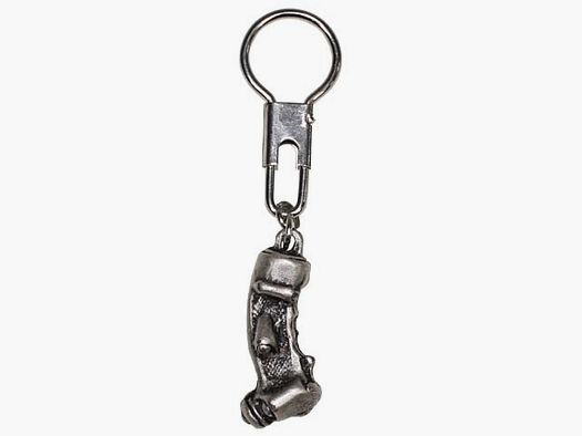Keychain, control stick, silver-colored, joystick, gamer, pilot