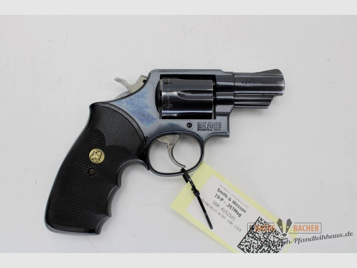 Revolver S&W Smith & Wesson Mod 19-P Kal. .357 Mag 2,5\" Lauf