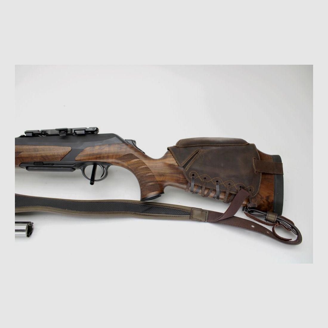 Merkel RX HELIX BLACK DS mit Wechsellauf und HLX Dämpfer und Dentler Basis	 .308Win + 8x57JS