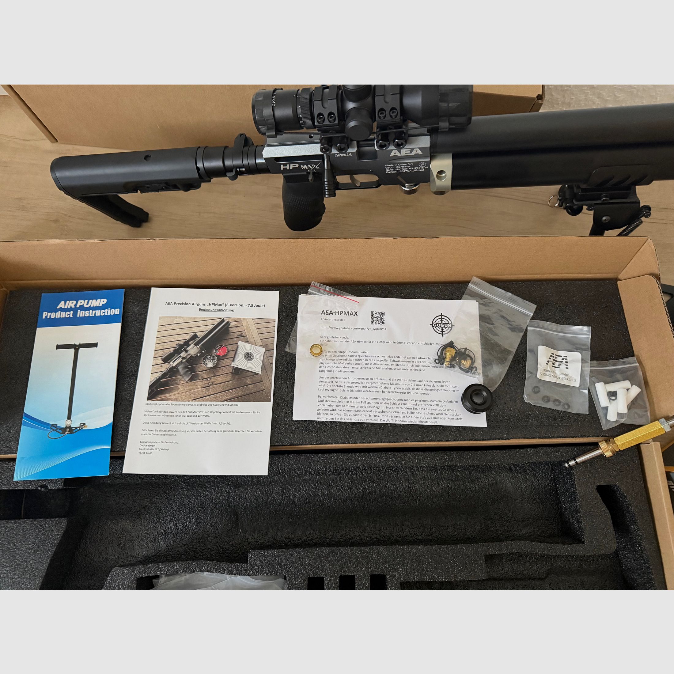 AEA HPMax CAL 357/9mm Airgun