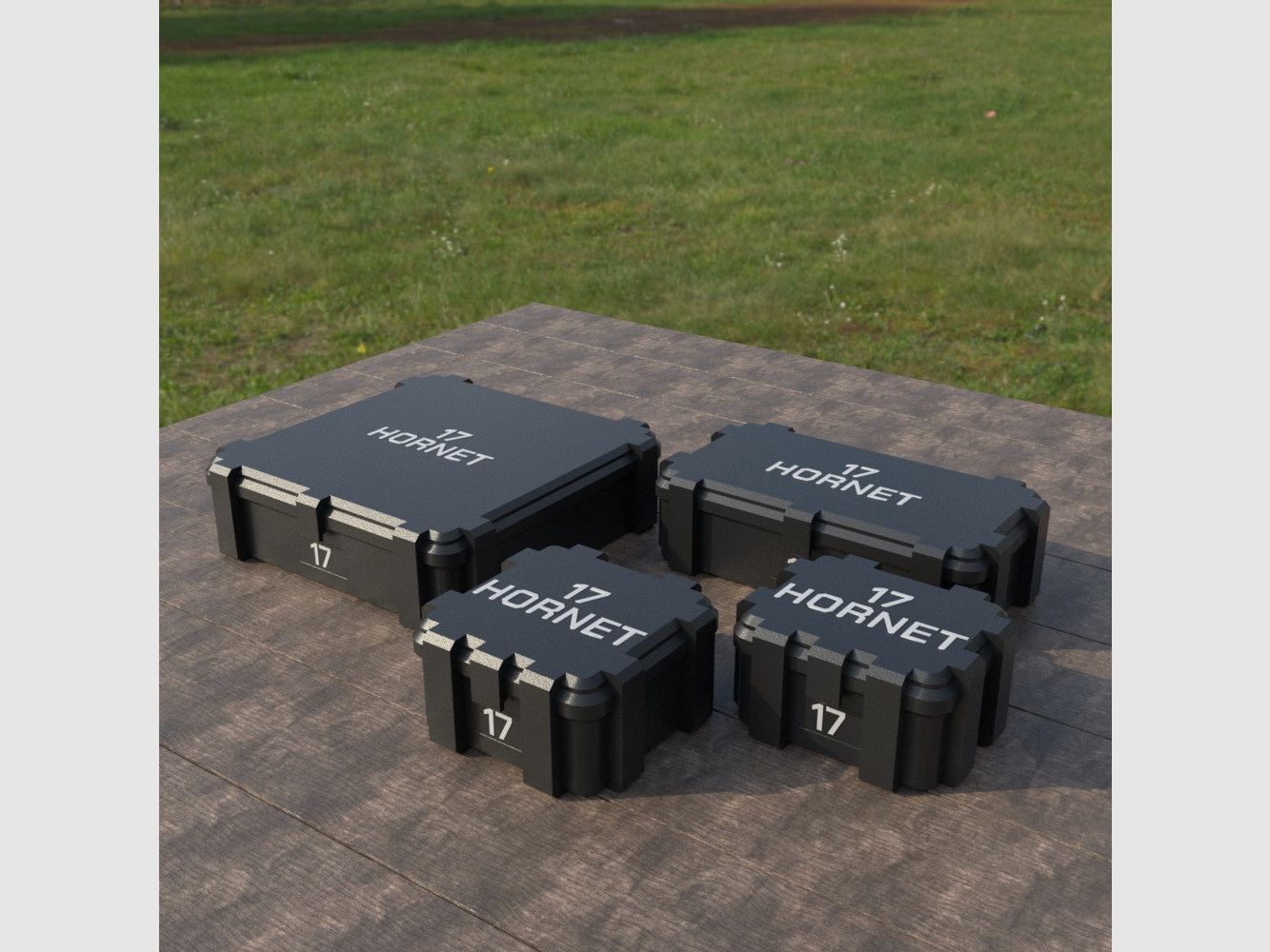 Filamelt Munitionsbox / Ammo Box .17 Hornet – Patronenbox ‘Klappdeckel’ – 20 / 25 / 50 / 100 Runden