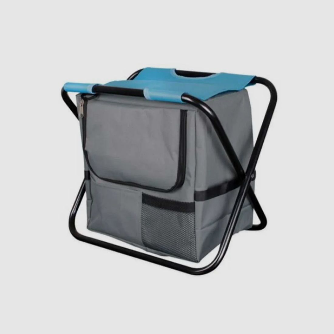 Folding chair with cooler bag zip closure 21L seat 29x29cm, image 2 of 12