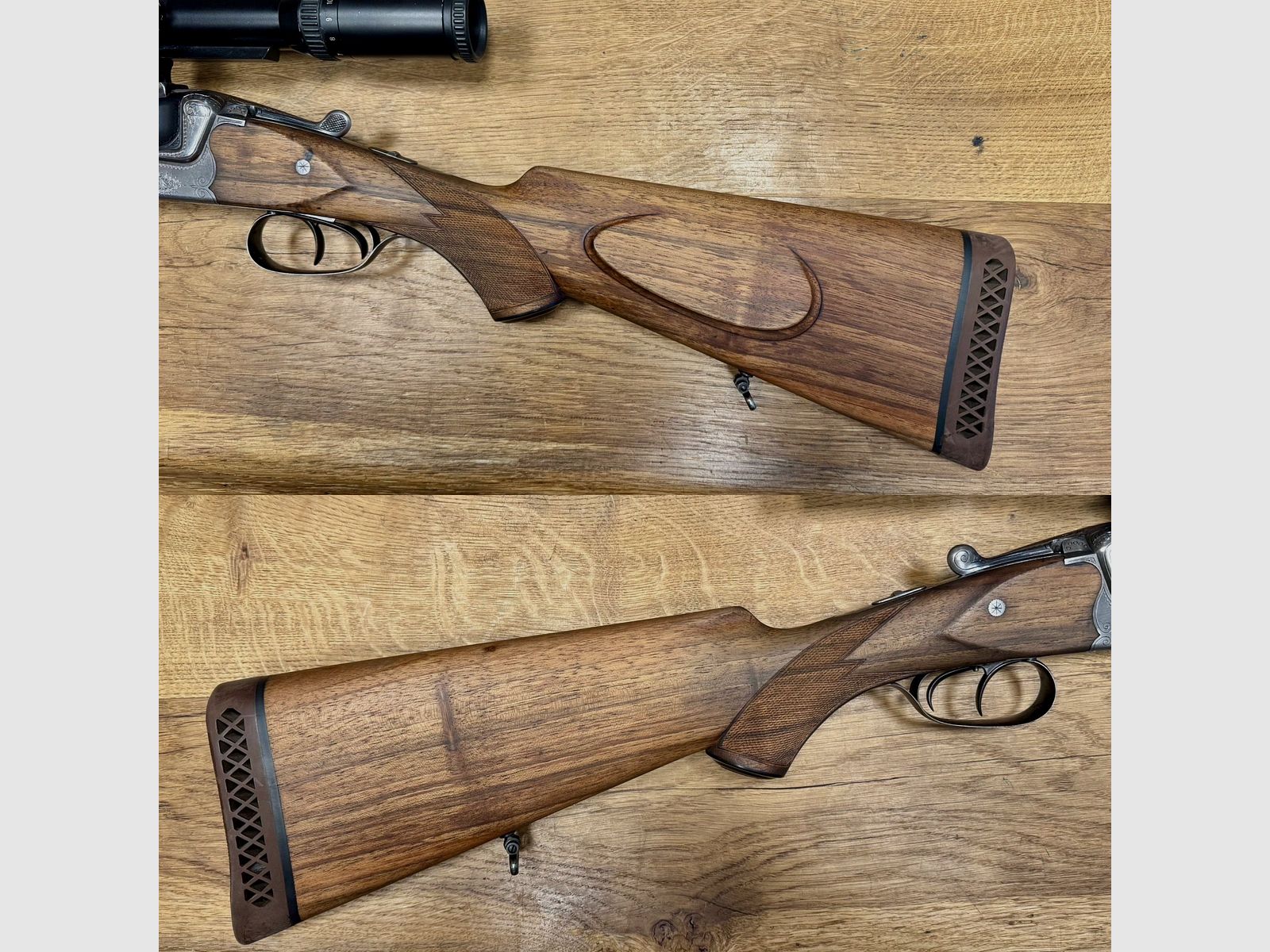 Gebr. Adamy Bühag Suhl Bockbüchsflinte mit Schmidt & Bender Zielfernrohr