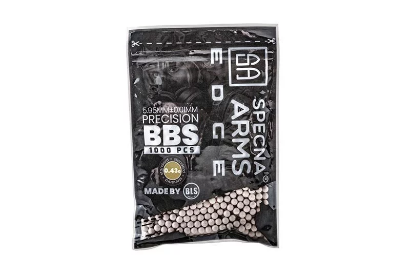 Specna Arms EDGE 6 mm Airsoft BBs 0.43 g – 1000 pcs – Ivory, image 4 of 4