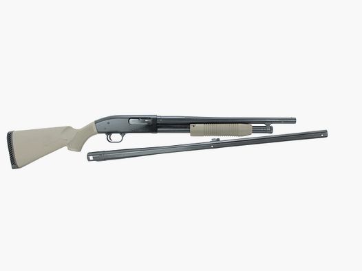Strzelba powtarzalna MOSSBERG Maverick 88 kal. 12/76, lufy 470 mm i 711 mm , FDE