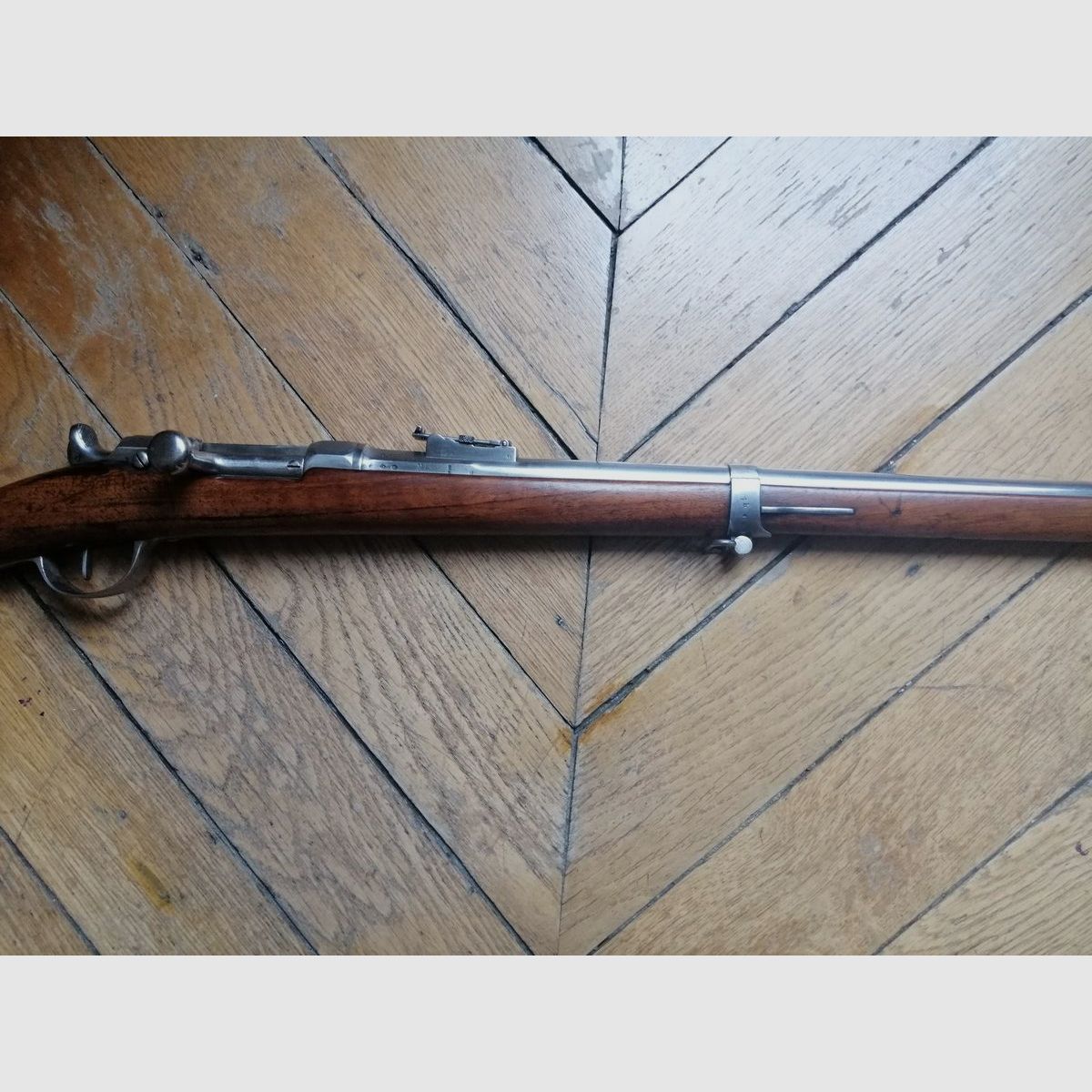 Seltenes und schönes Chassepot-Gewehr 1866 1. Typ – Monomatrikulation – 1. Zouave – Ausgezeichneter Zustand, Bild 4 von 41