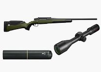 Steyr Mannlicher MS Wild, met Minox RS-4 3-1x56