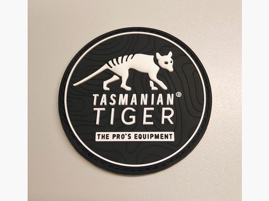TASMANIAN TIGER fanartikelpatch met klittenband zwart/wit ''the Pros' Equipment''