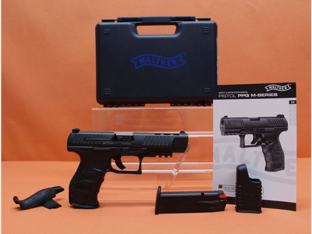 Walther Ha.Pistole 9mmLuger Walther PPQ M2B (KU,AM) Sport 5" Polygonlauf/ Reservemagazin (9mmPara/9x19)