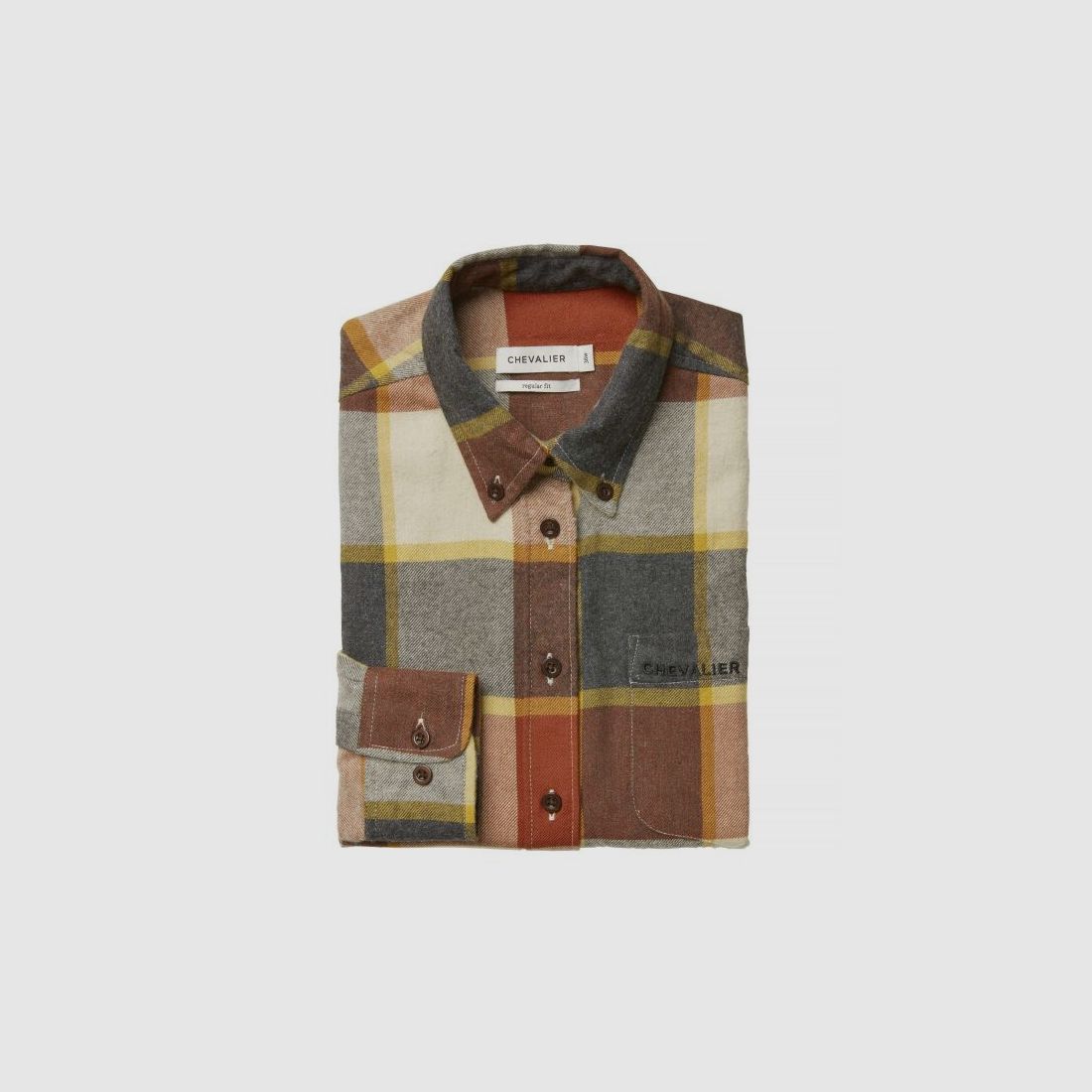 Chevalier Damen Flanellbluse Deer Red Pear Checked