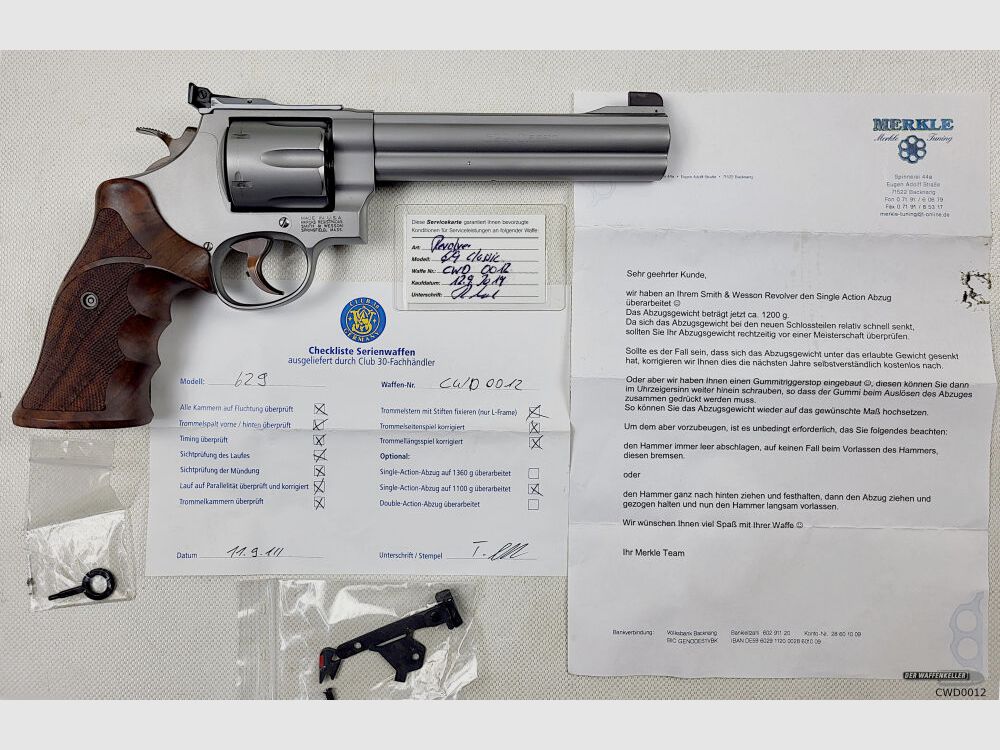 Smith & Wesson 629 Classic Merkle Tuning