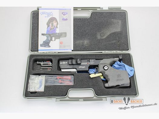 Walther SSP Pistol Cal. .22lfB Grip 85-95mm with Box 2 Magazines