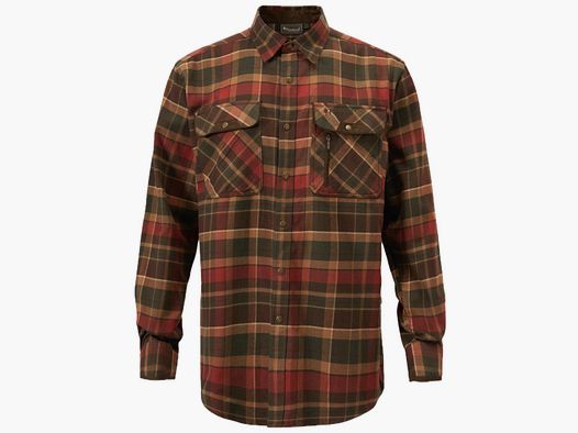 PINEWOOD Prestwick Exclusiv Hemd D.Green/Terracotta