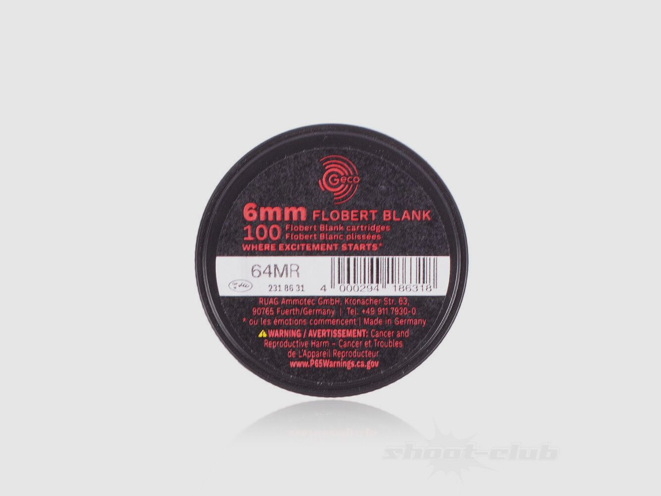 Geco Blank 100 pcs 6mm Flobert