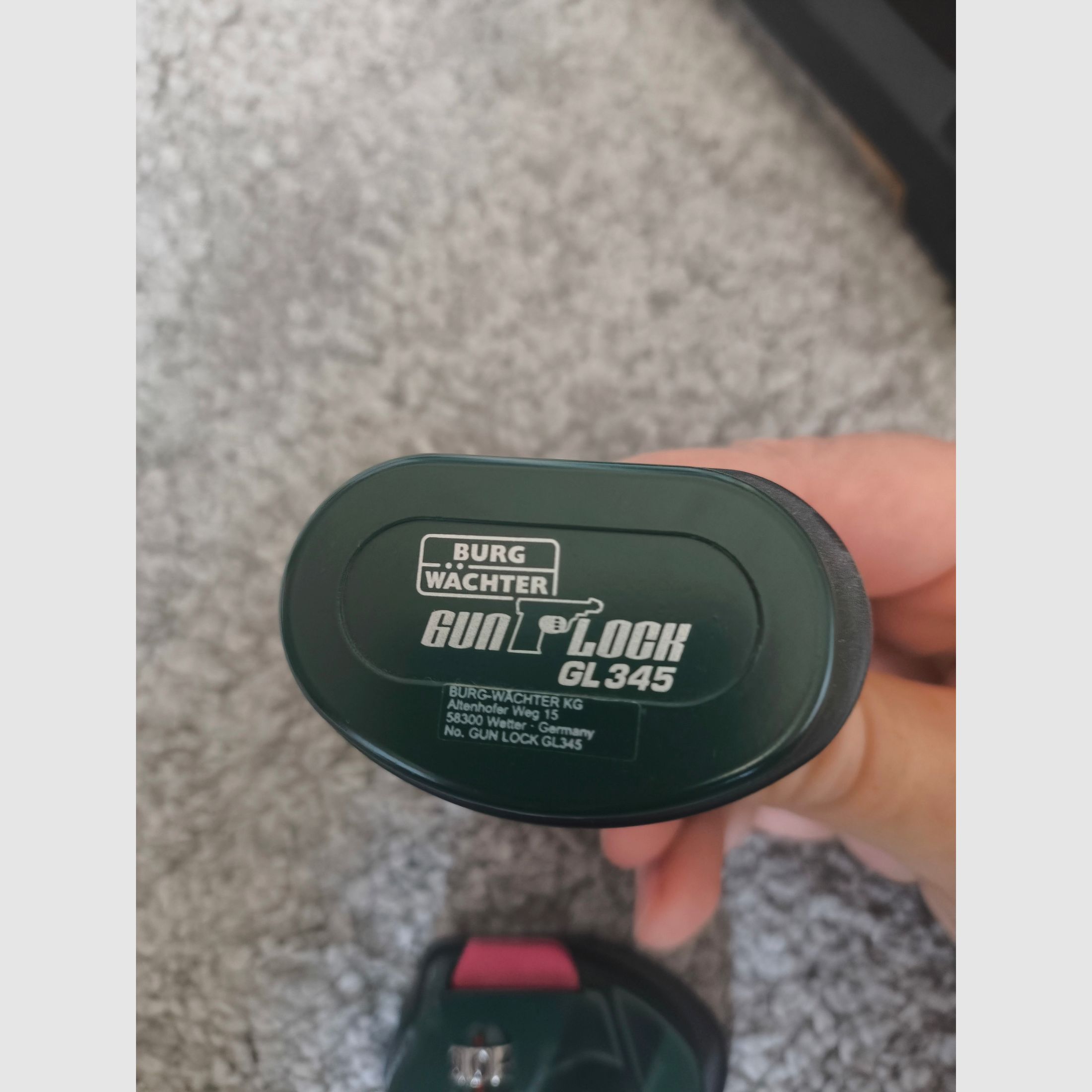 Lucchetto per armi Burg-Wächter con combinazione numerica, Gun Lock GL 345