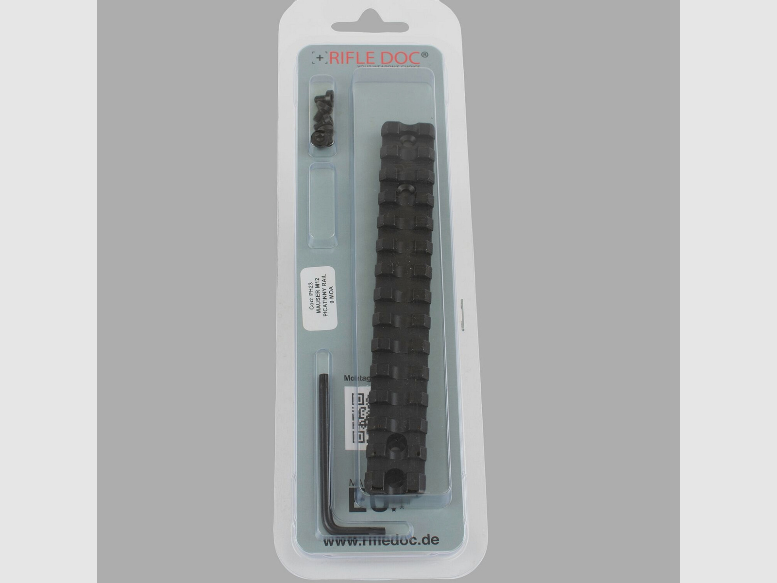 Rail Picatinny Weaver en acier pour Mauser M12