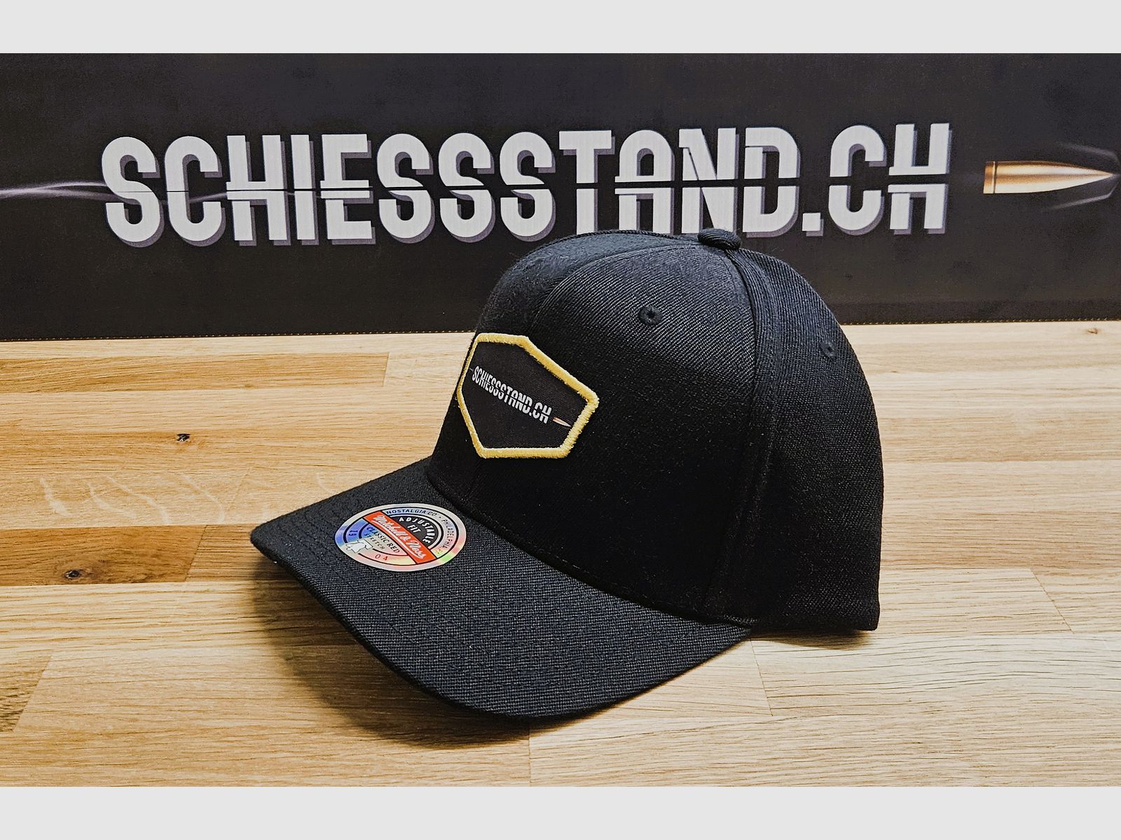 Mitchel & Ness – Cap / Schiessstand.ch / Blank 110 Black Adjustable, Bild 2 von 2