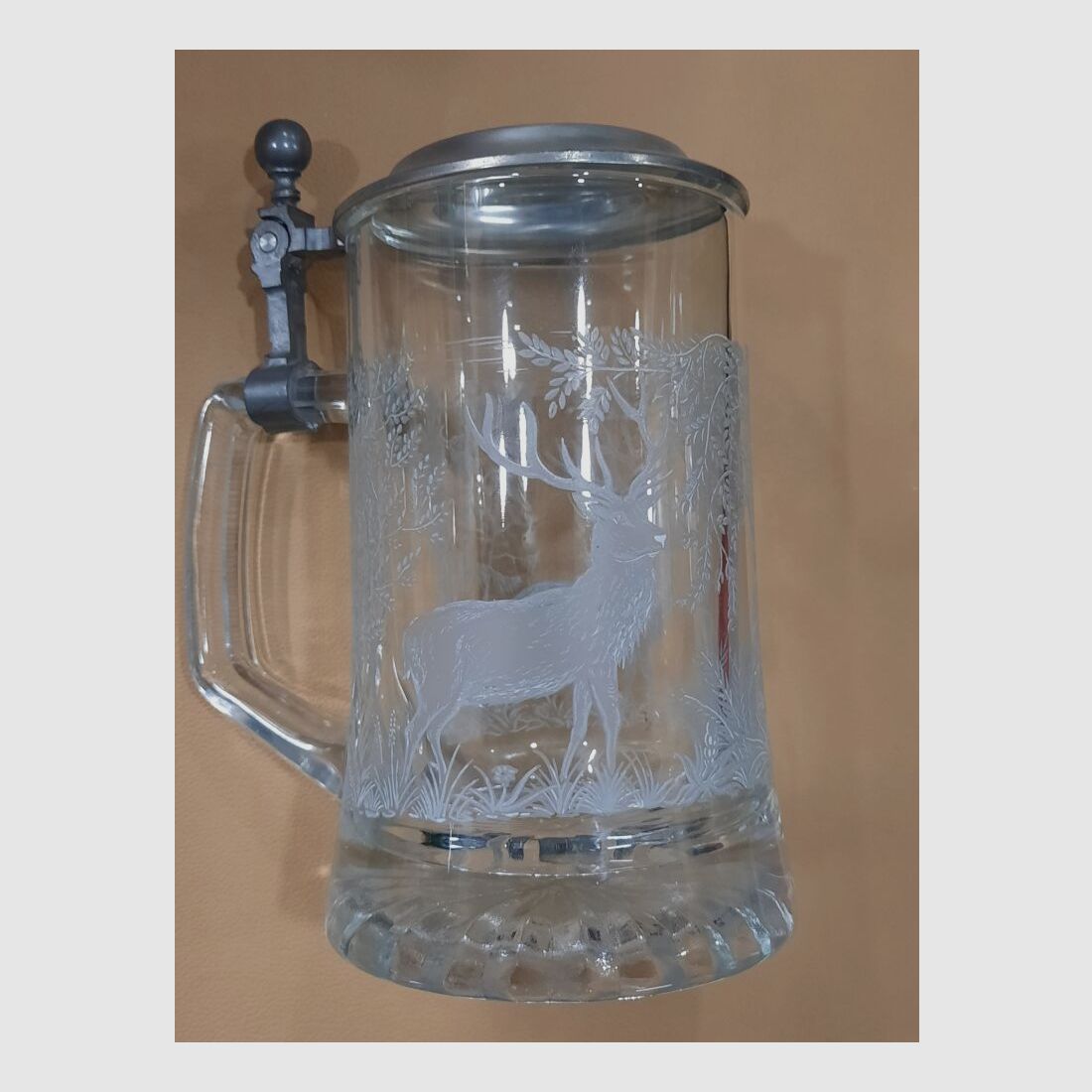 Bierkrug Zinn Bierkrug aus Glas