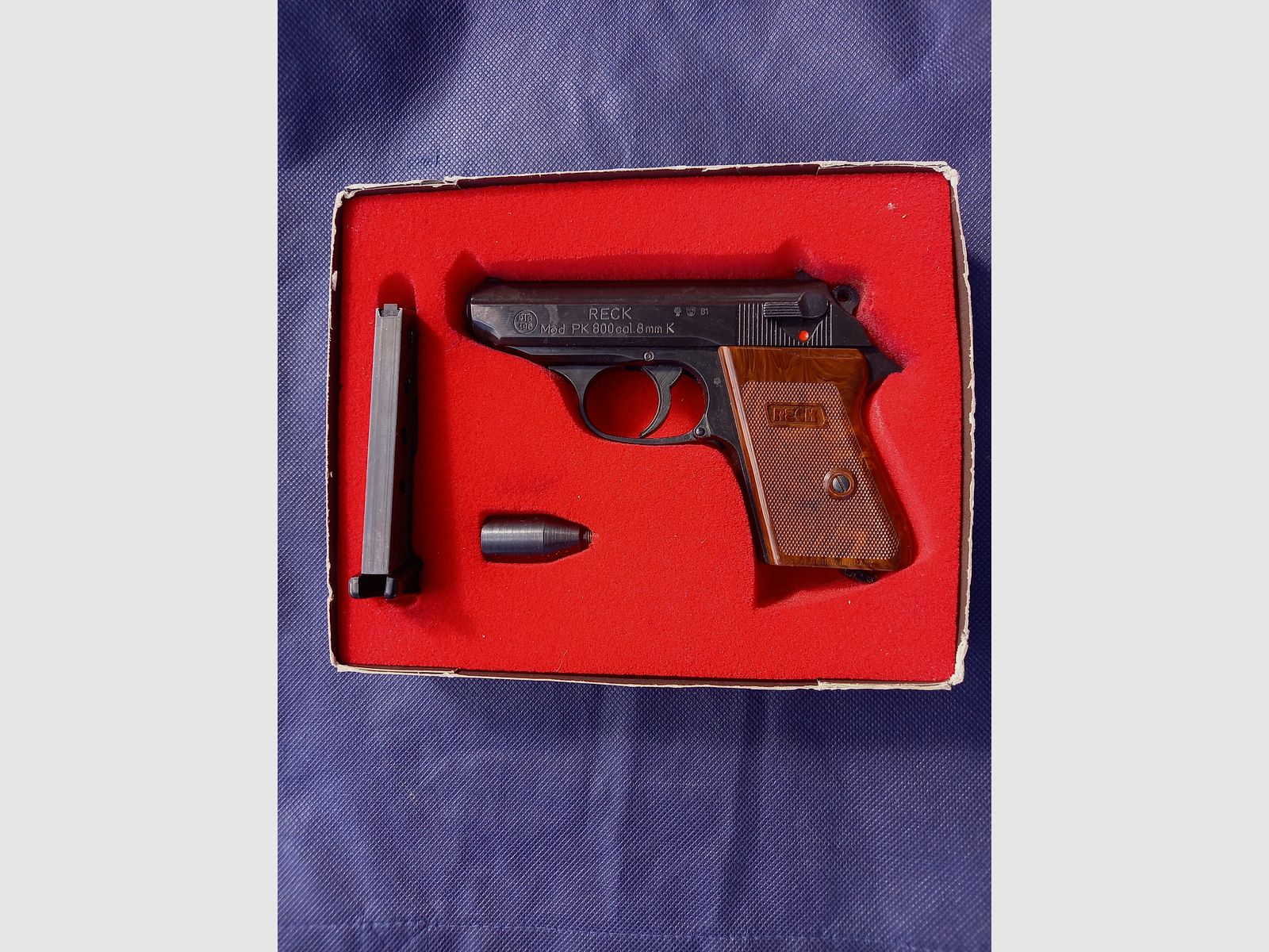 Reck Mod. PK 800 cal. mm space/blank including shoulder holster
