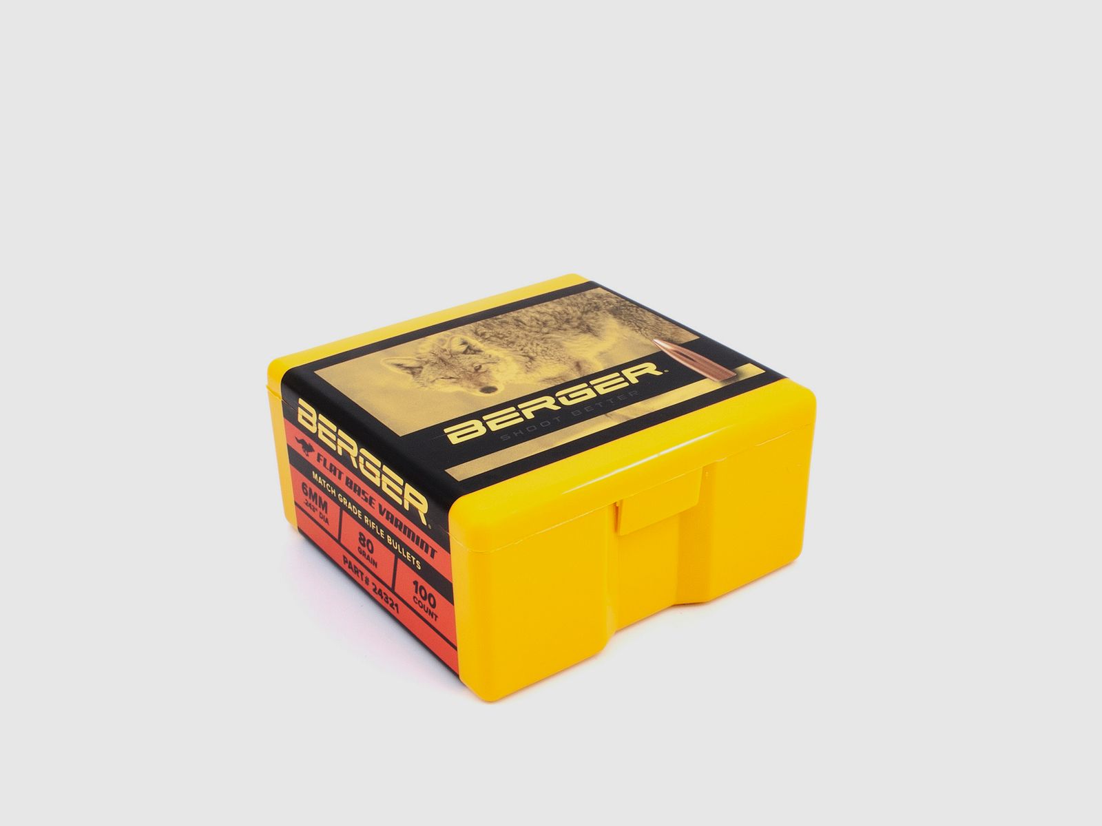 Berger Geschoss 6mm/.243 FB Varmint 80GR 100 Stück