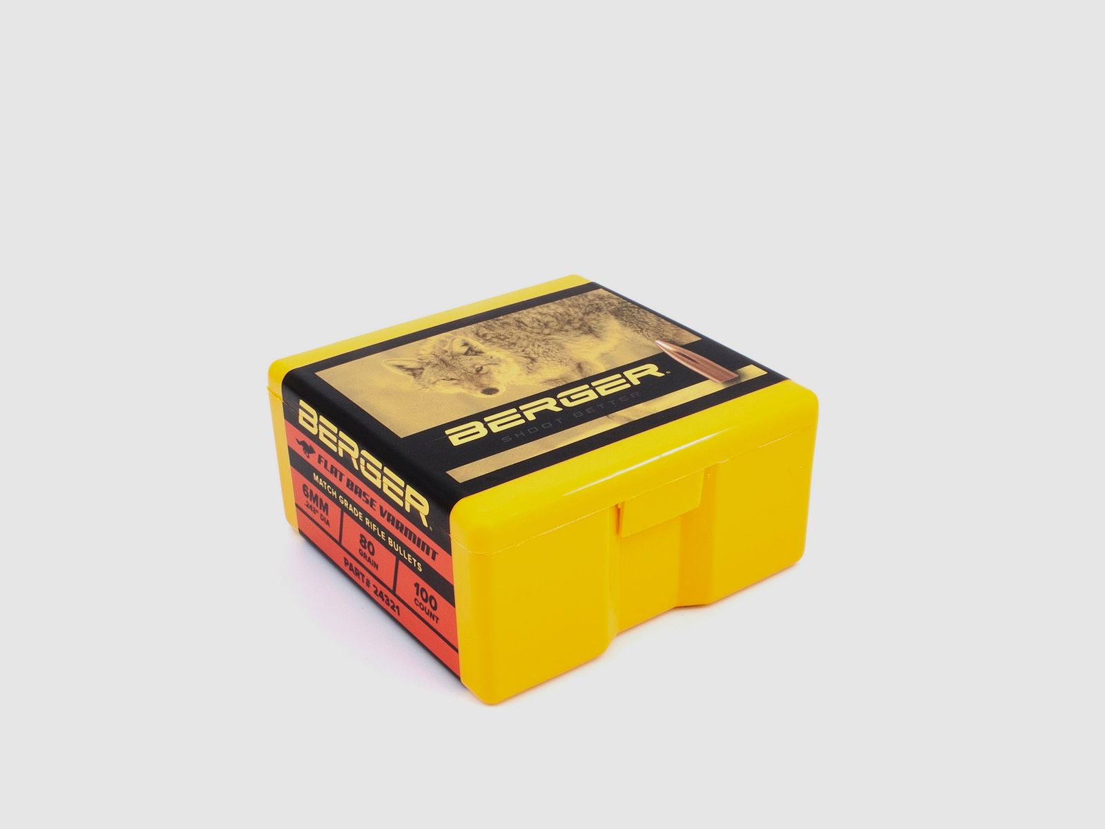 Proiettile Berger 6mm/.243 FB Varmint 80GR 100 pezzi