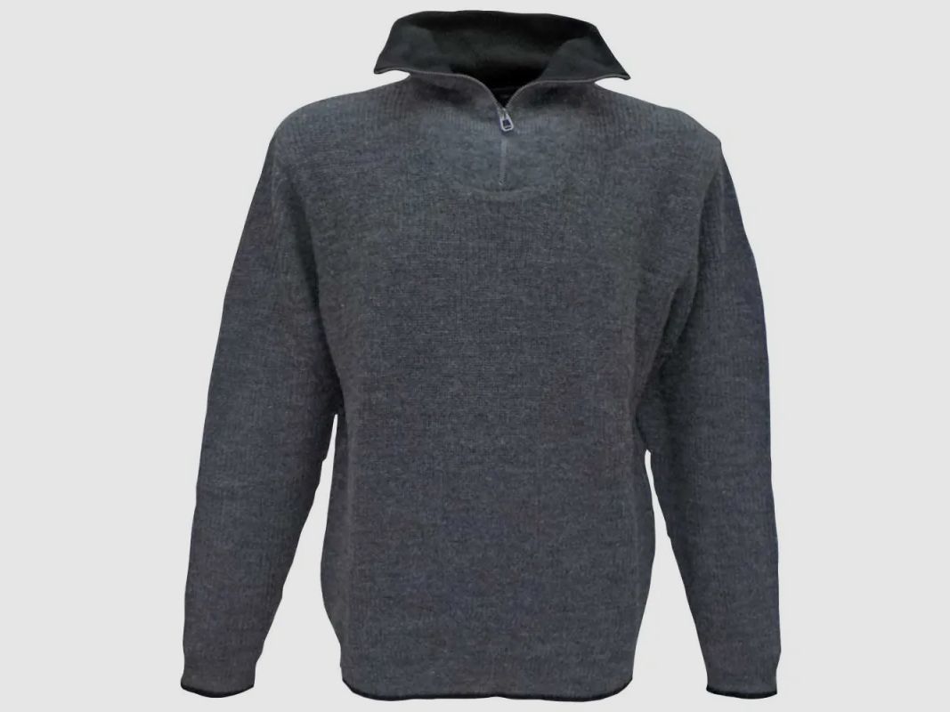 Carmel grauer Pullover 70% Acryl 30% Wolle, Bild 9 von 13