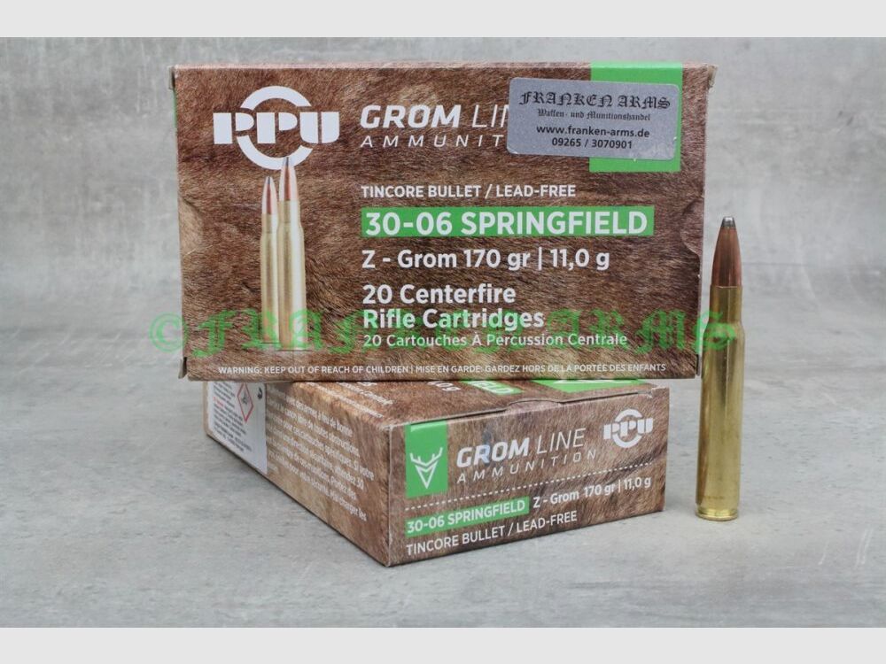 PPU Z-GROM .30-06 Spr. 170gr. 11,0g 20 Stück Staffelpreise