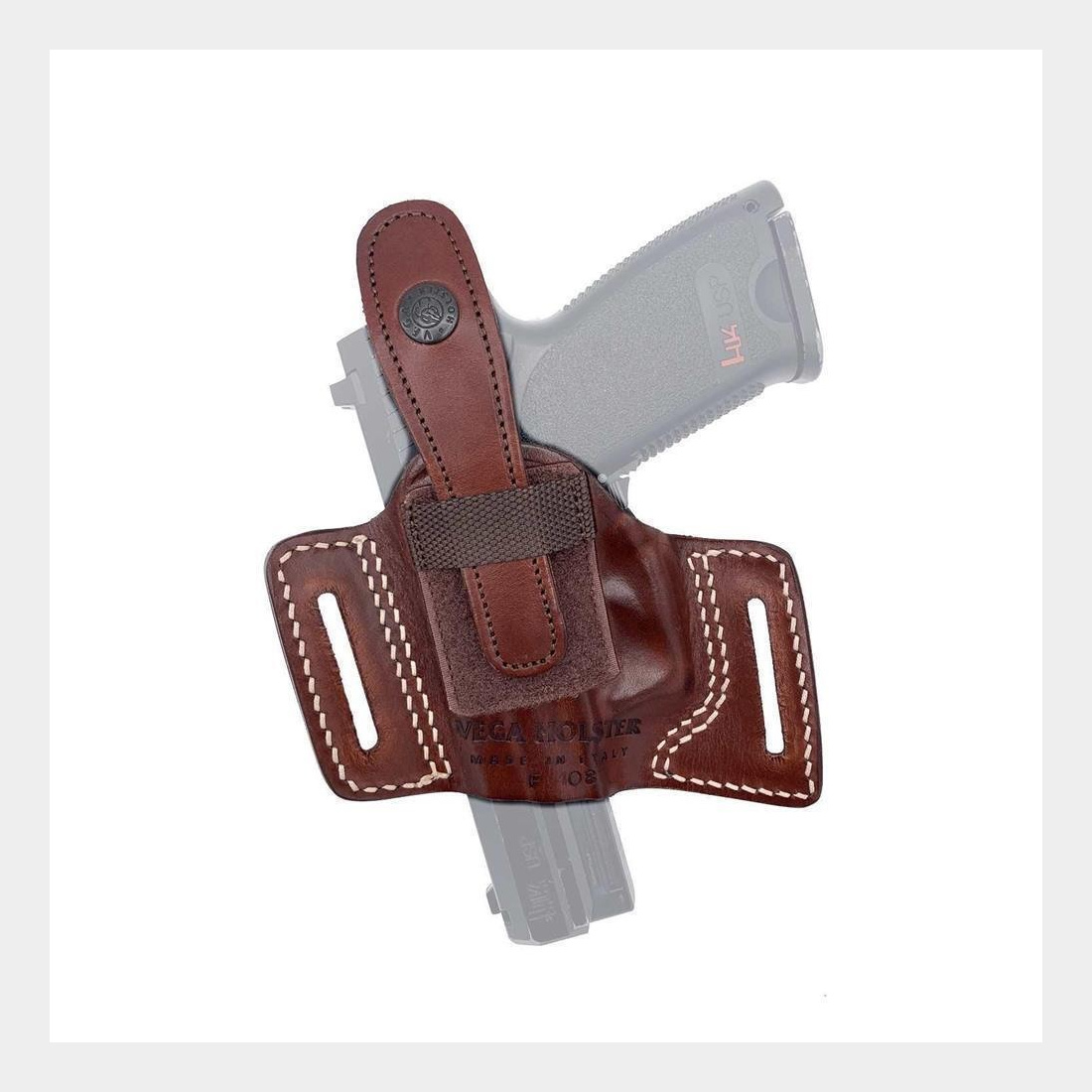 Gürtelholster mit offener Mündung & Sicherung H&amp;K USP Comp./P2000/P30/P30L/SFP9 - VP9-SFP9L,Walther P99/PPQ/PPQ M2 4-5"-Schwarz-Rechtshänder