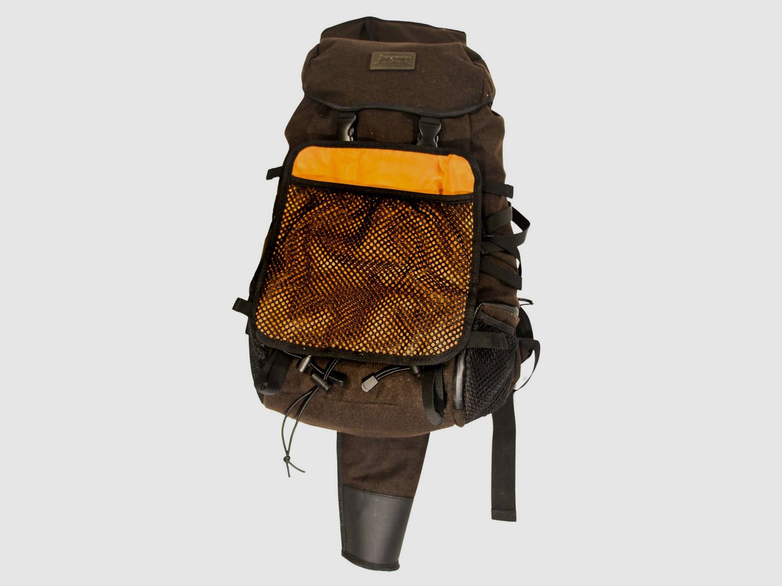 Mjoelner Hunting Rucksack Arild Dark Brown 36l Mit FAST-DRAW Gewehrtasche